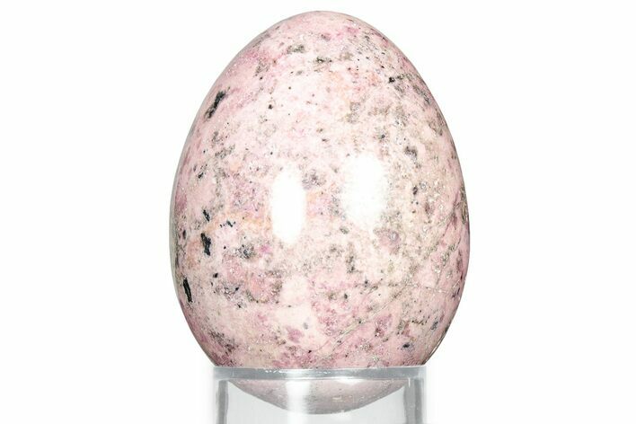 Polished Rhodonite Egg - Colorado #326752